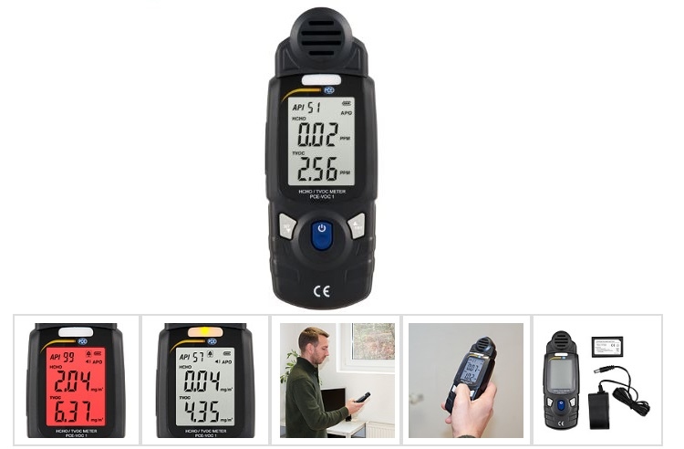 Máy đo chất lượng không khí PCE-VOC 1 (đo hợp chất hữu cơ TVOC và khí Formandehyde HCHO)